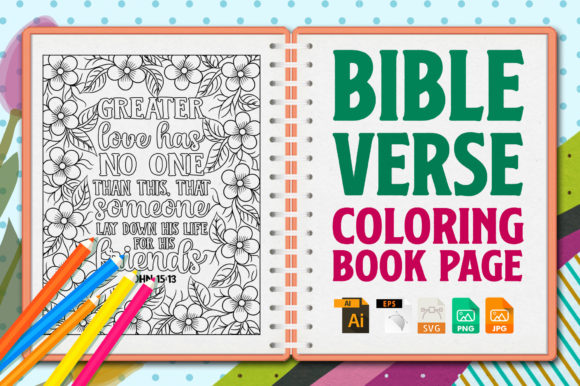 Bible Verse Coloring Pages for Brand Marketing