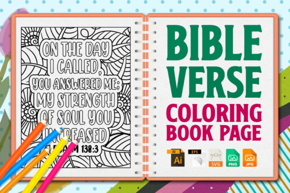 Bible Verse Coloring Pages: Graphics for Branding