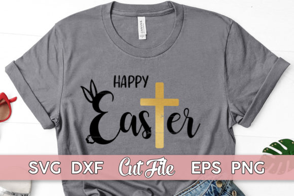 Happy Easter SVG: Religious Graphics & Illustrations