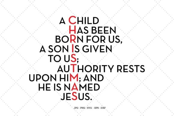 Religious Christmas - a Child Has Been Born
