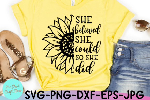 She Believed She Could Svg, Sunflower: A Designer's Review