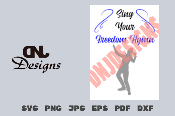 Sing Your Freedom Hymn Cut File Pack: Graphics for Crafts